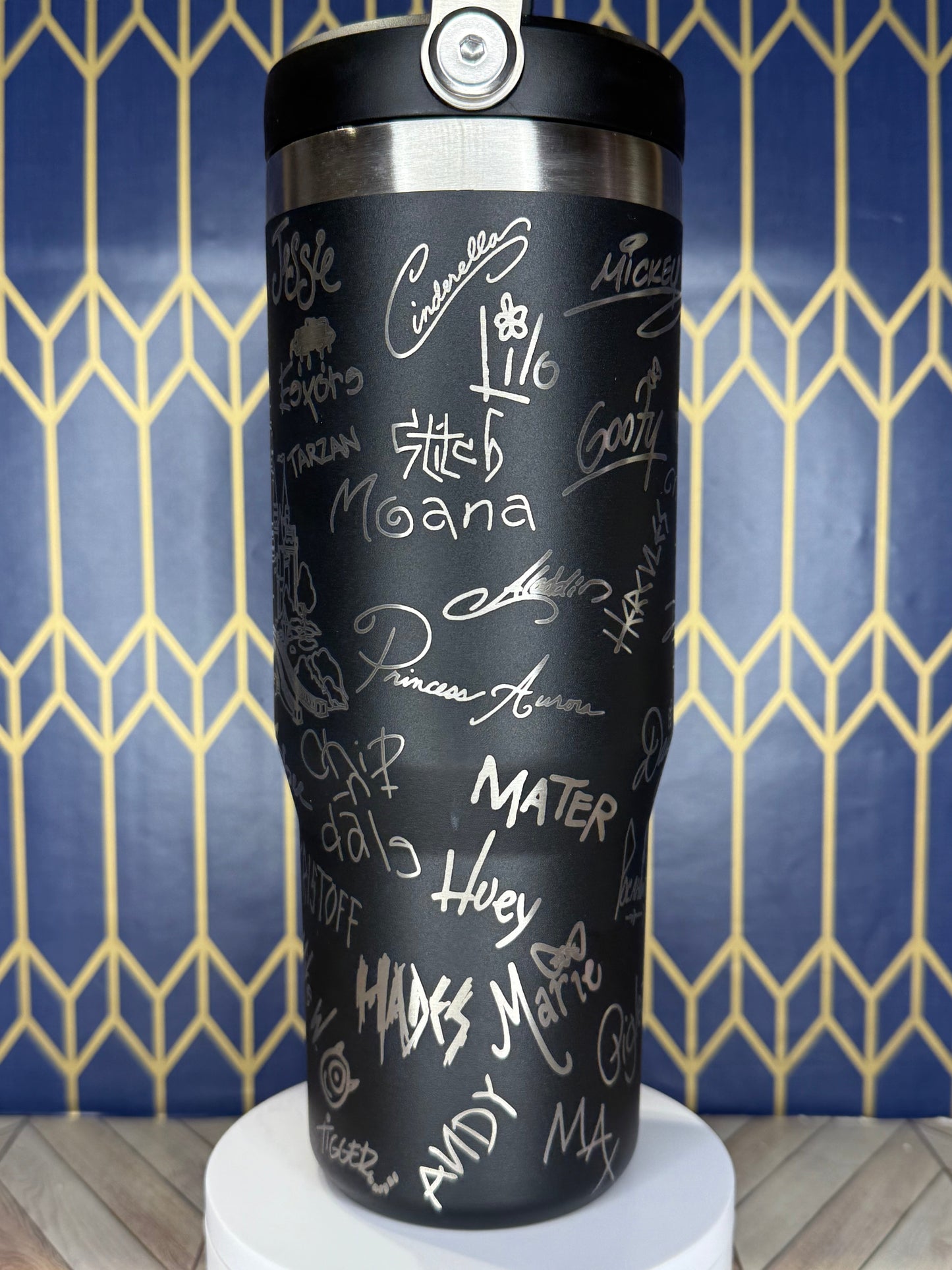 Disney Character Signatures Tumbler - Stanley Quencher 30/40oz