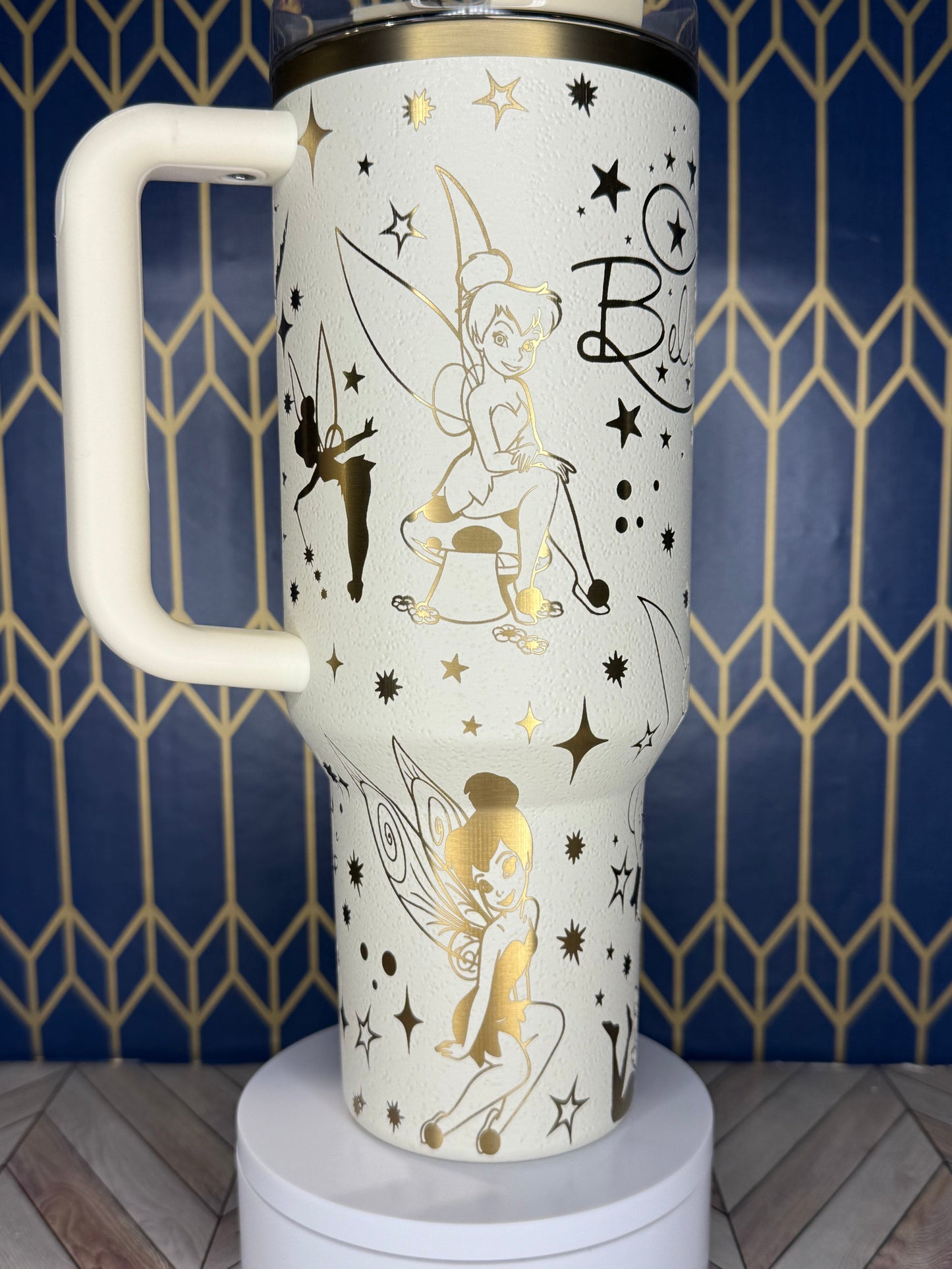 Tinkerbell-Themed Tumbler - Stanley IceFlow 30oz Flip Straw