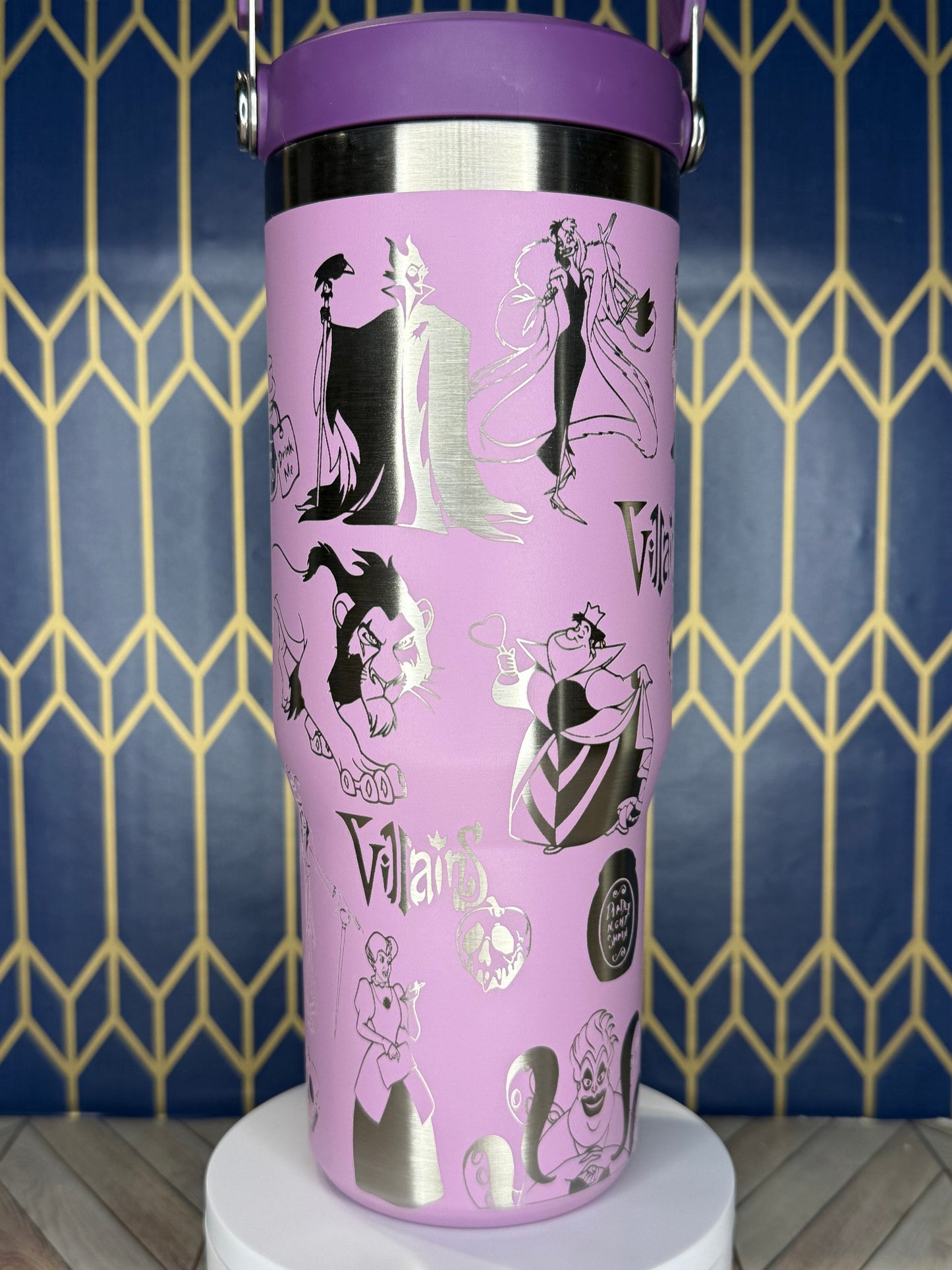 Disney Villain Engraved Tumbler - Stanley IceFlow 30oz Flip Straw
