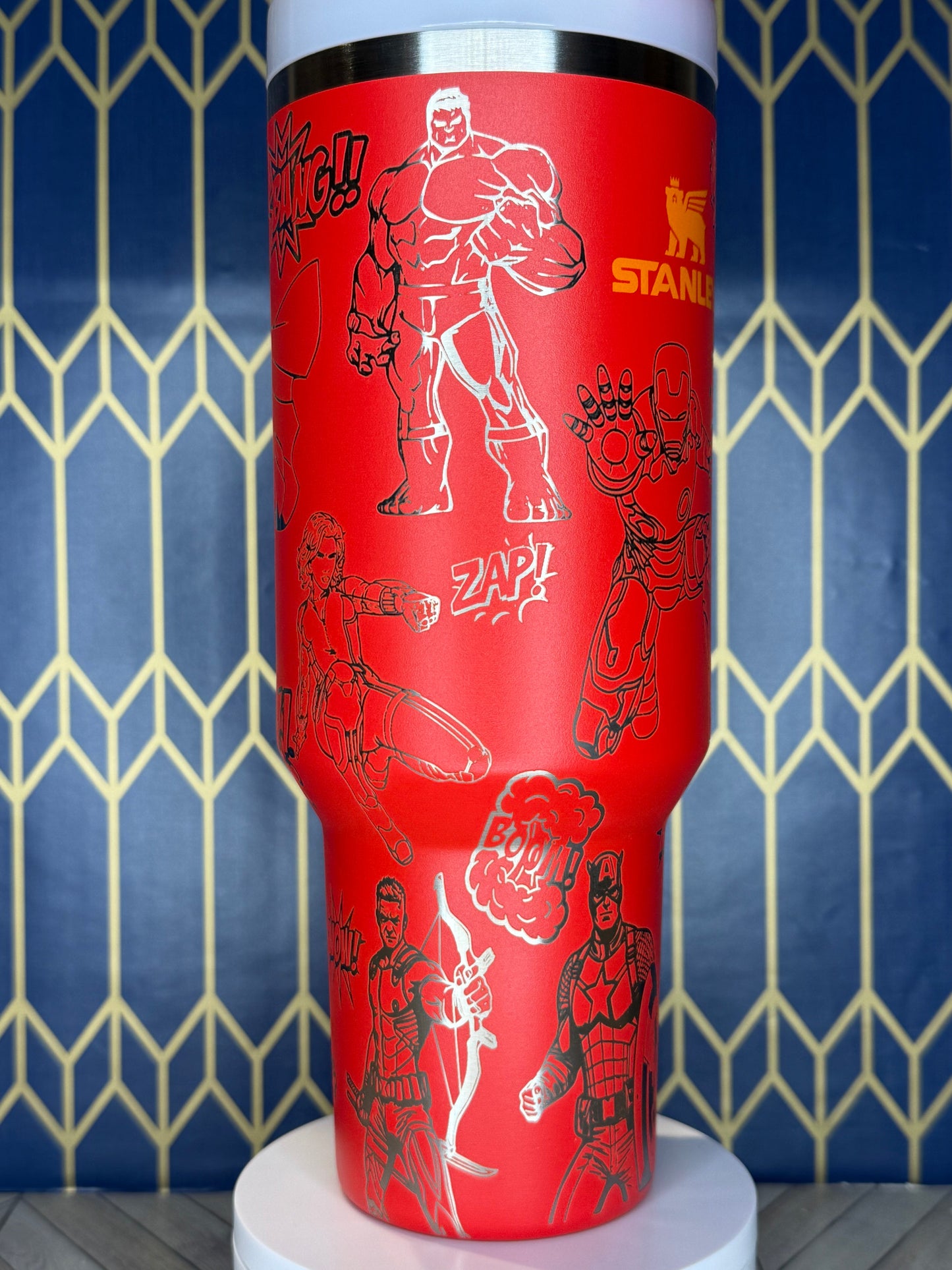 Marvel Superheroes Engraved Tumbler - Stanley Quencher 30/40oz