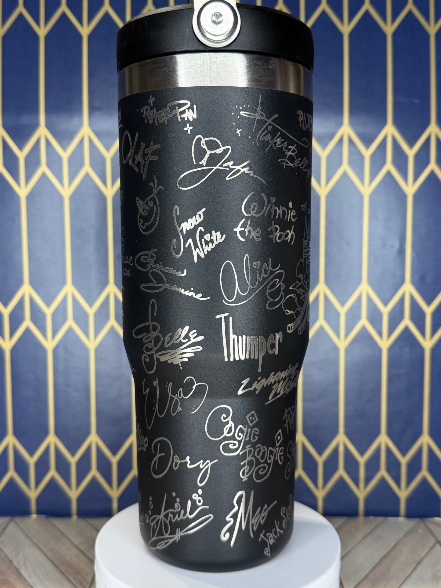 Disney Character Signatures Tumbler - Stanley Quencher 30/40oz