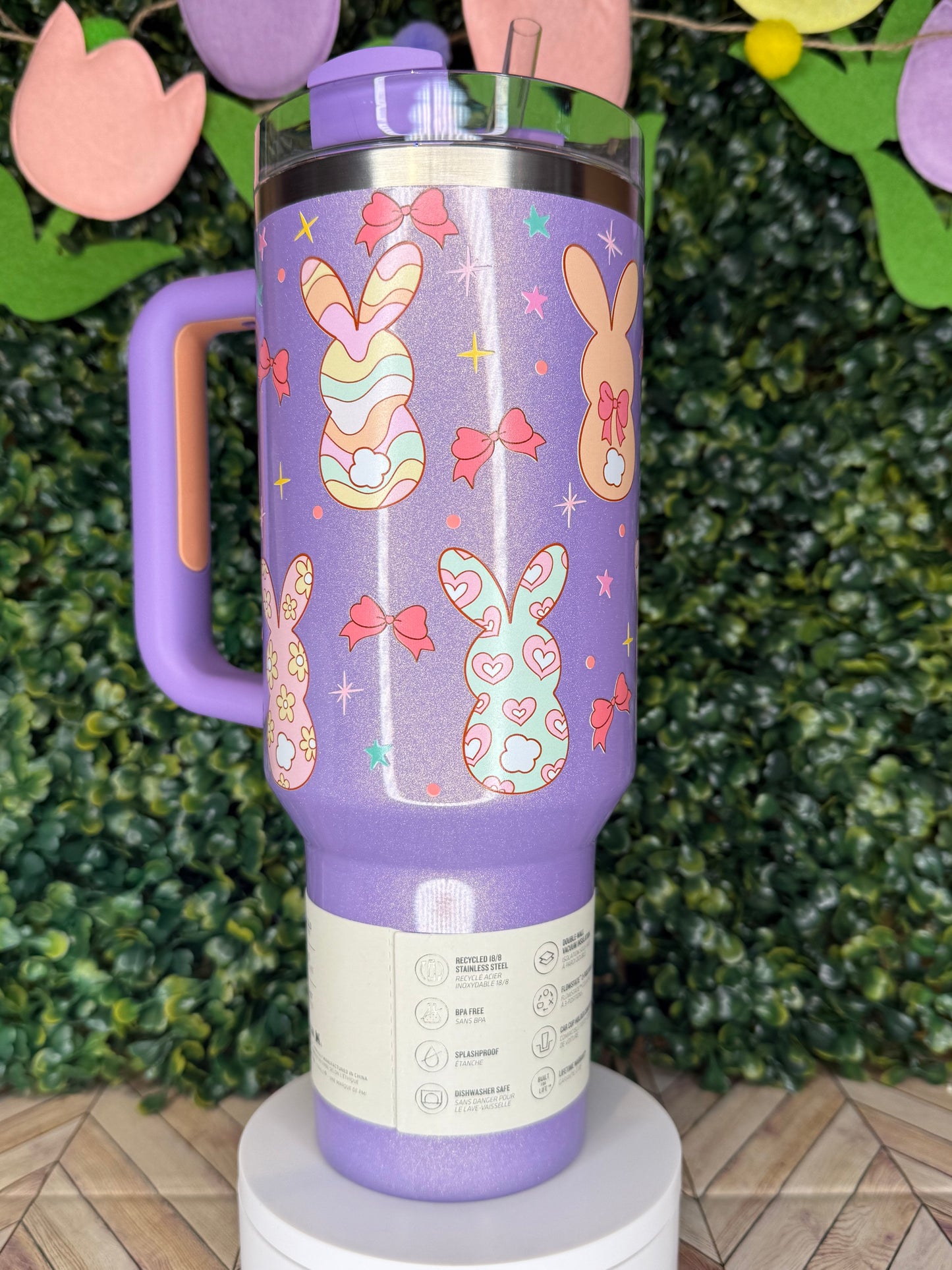 Bunny Tails & Bows - Stanley Quencher 30/40oz