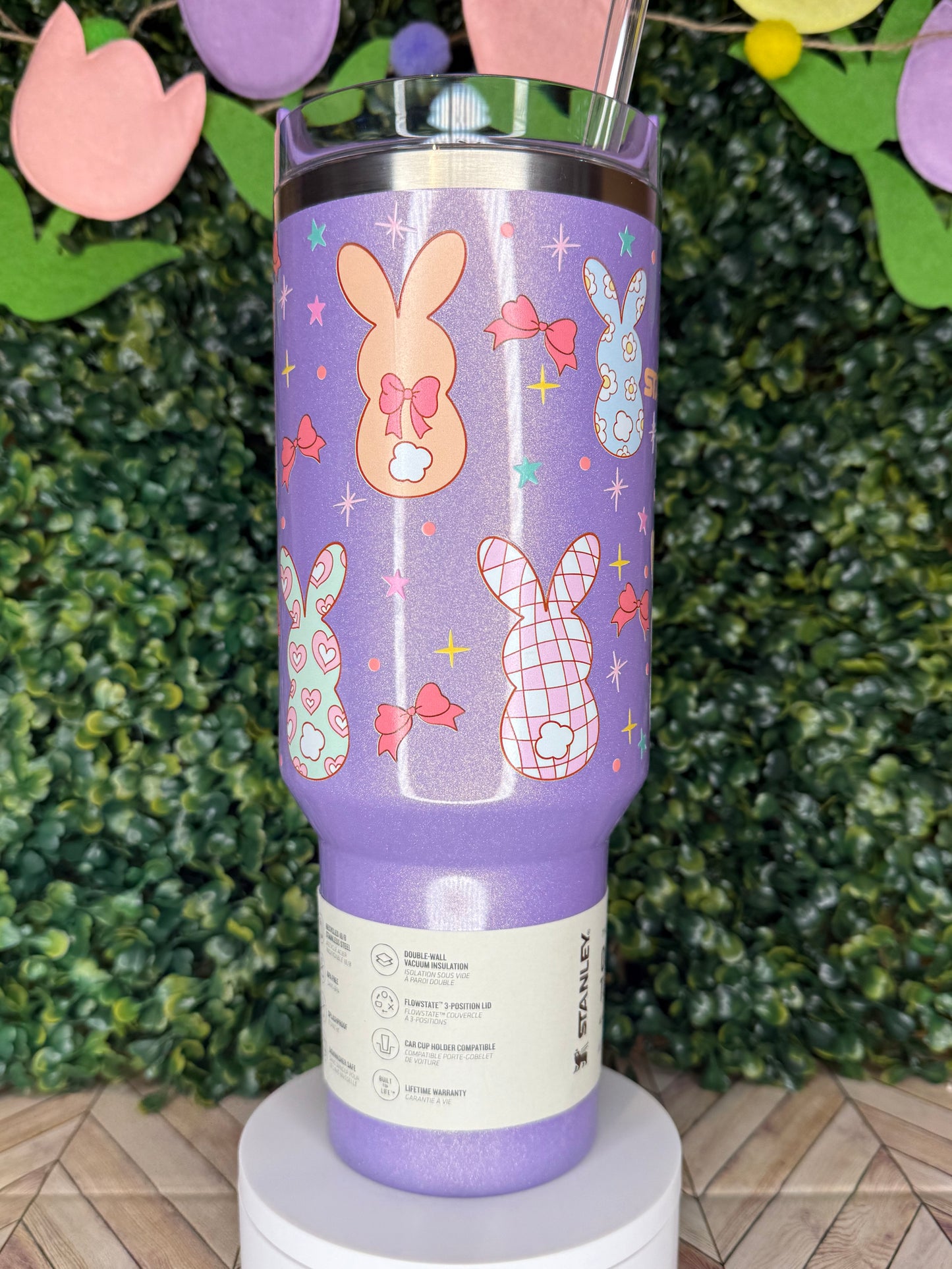 Bunny Tails & Bows - Stanley Quencher 30/40oz