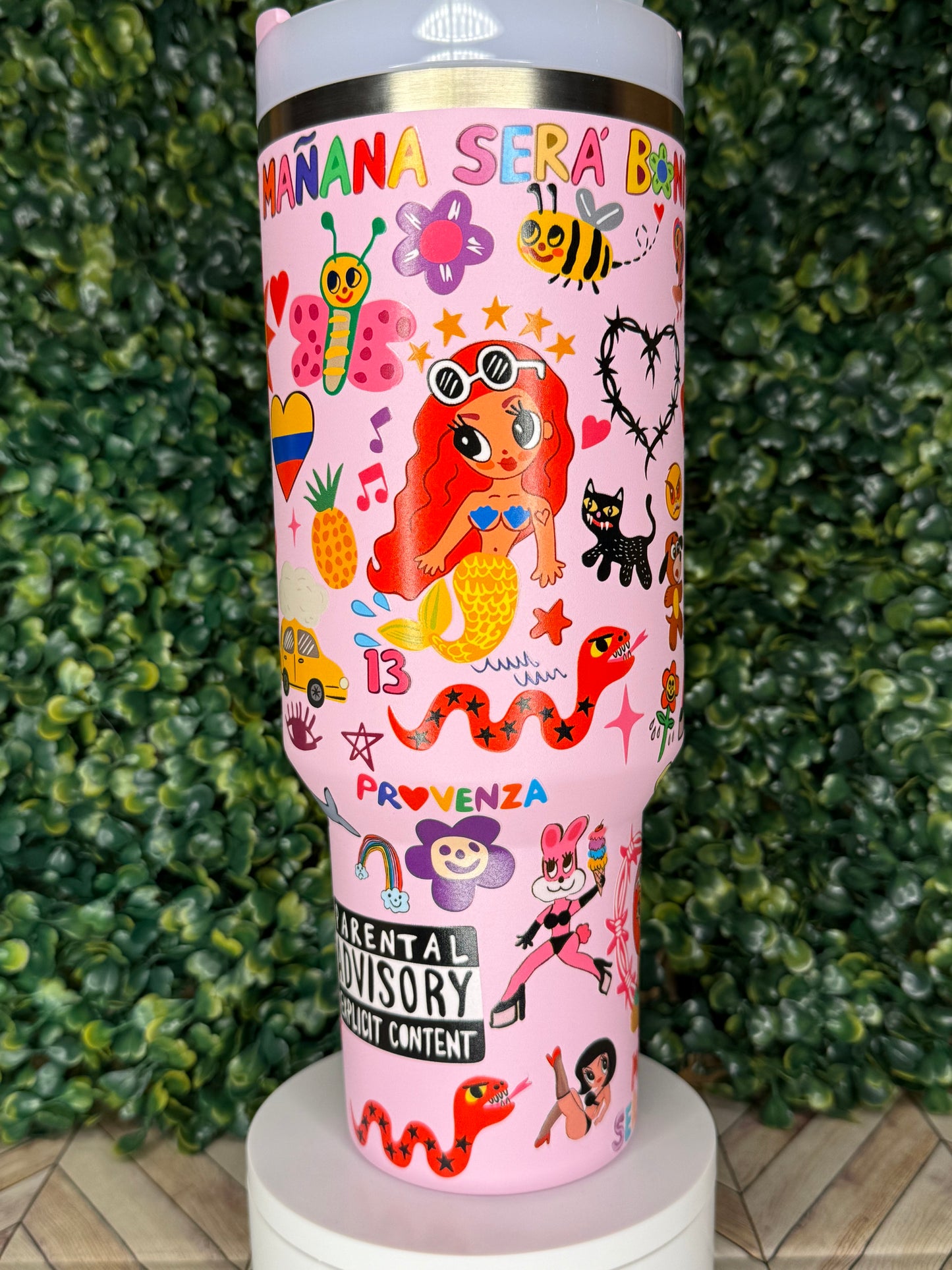 La Bichota UV DTF Tumbler – Karol G Inspired - Stanley Quencher 30/40oz