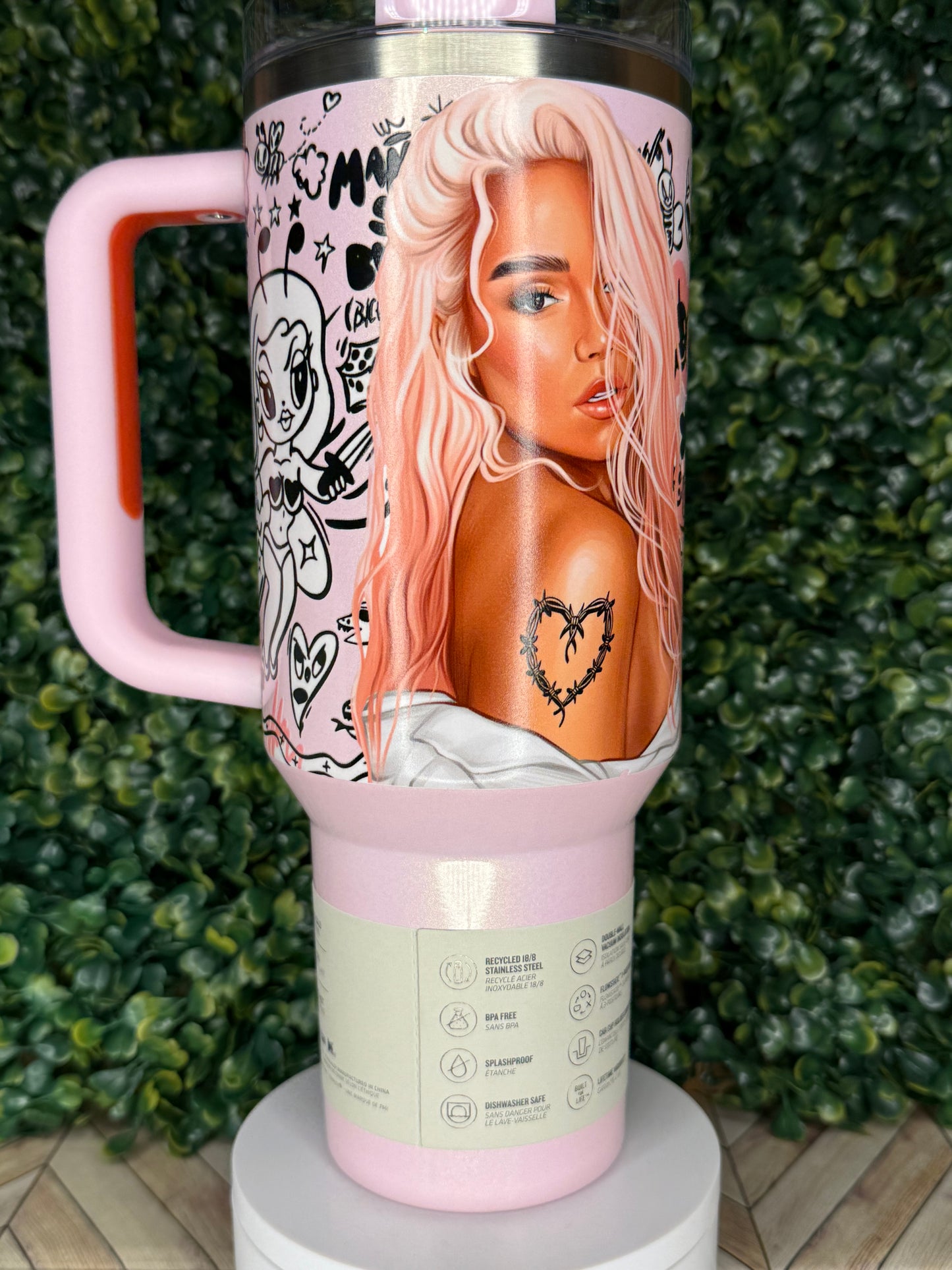 Bichota Season UV DTF Tumbler – Karol G - Stanley Quencher 30/40oz