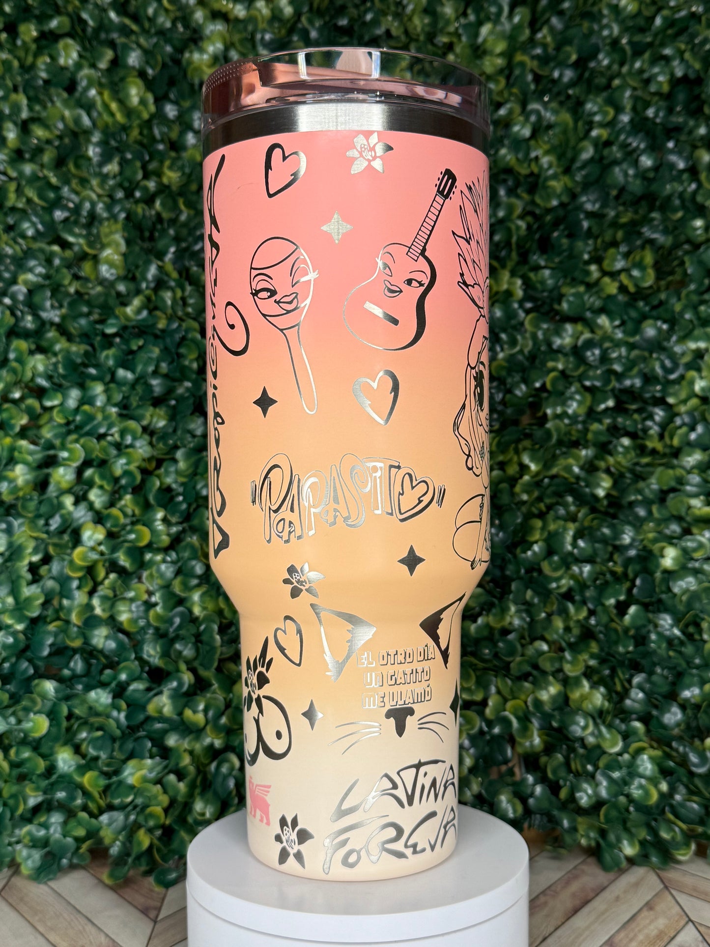 Karol G Tropicoqueta Inspired Engraved Tumbler - Stanley IceFlow 30oz Flip Straw