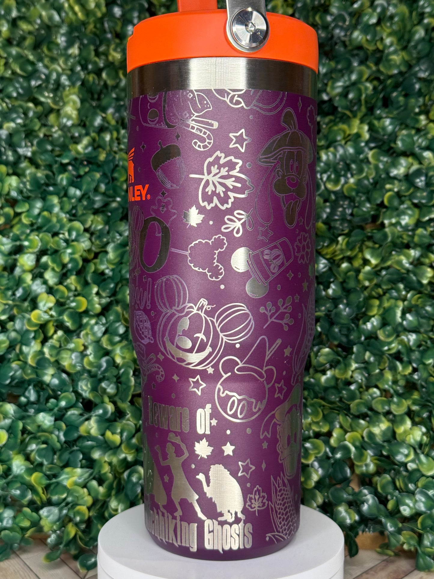 Disney Fall Themed Engraved Tumbler - Stanley IceFlow 30oz Flip Straw