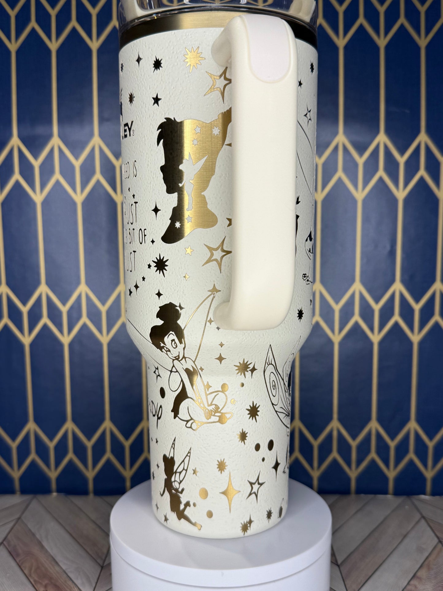 Tinkerbell-Themed Tumbler - Stanley IceFlow 30oz Flip Straw