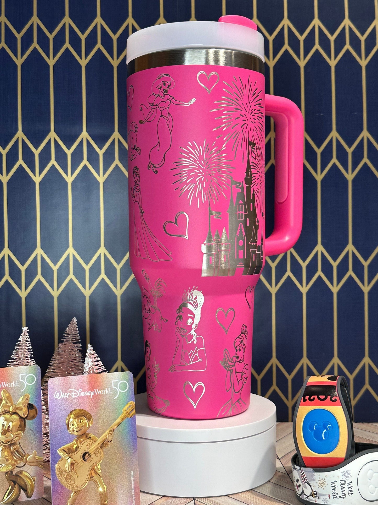 Disney Princess Laser-Engraved Tumbler - Stanley IceFlow 30oz Flip Straw