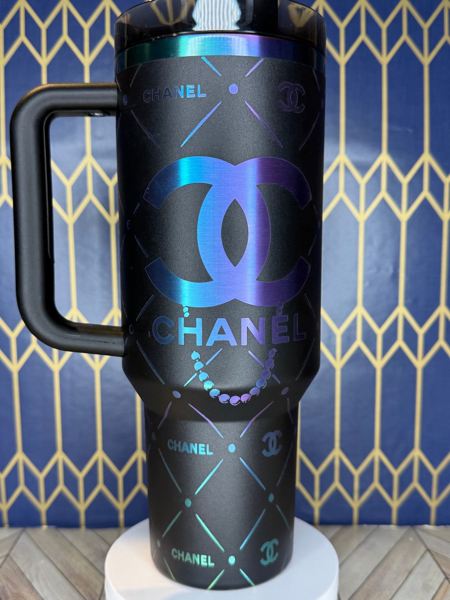 CC Luxury-Inspired Tumbler - Stanley Quencher 30/40oz