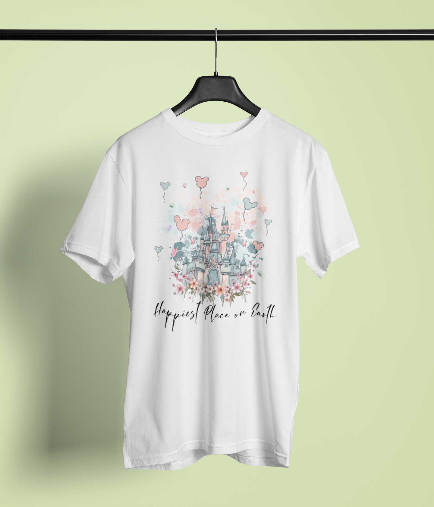 Castle Daydream Tee – Watercolor Pastel Magic Shirt