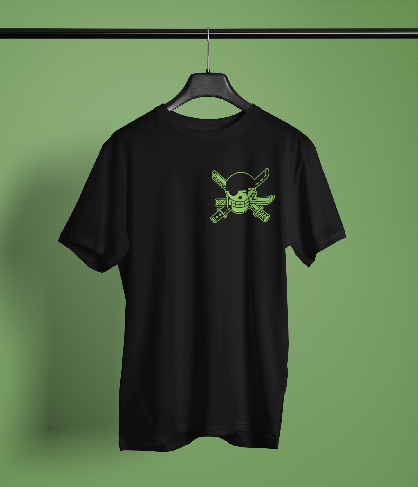 Zoro Retro Anime Shirt โ One Piece Samurai Style Graphic Tee