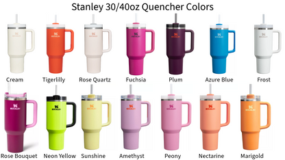 a set of travel mugs with different colors