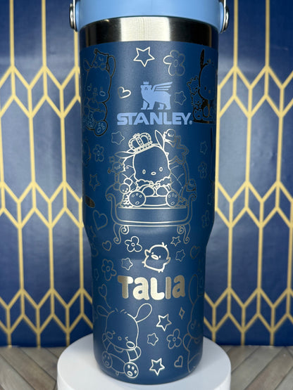 Pochacco-Themed Tumbler - Stanley IceFlow 30oz Flip Straw