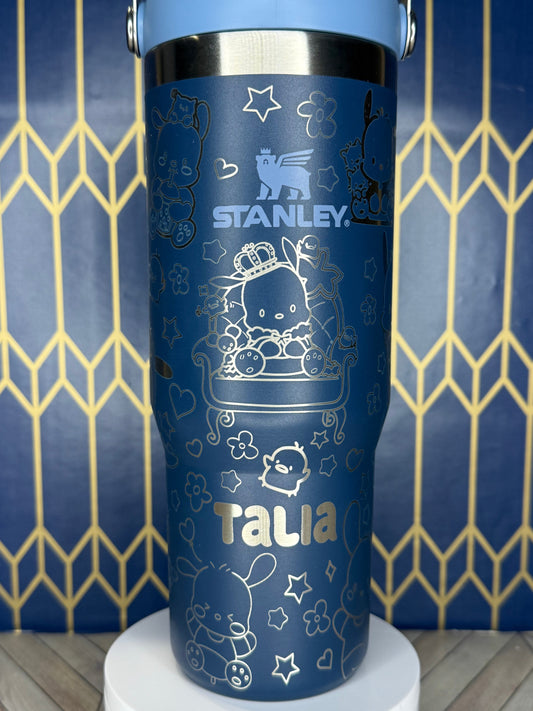 Pochacco-Themed Tumbler - Stanley IceFlow 30oz Flip Straw