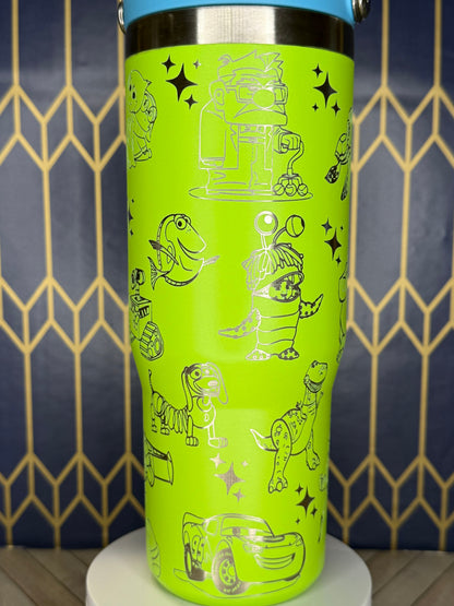 Disney/Pixar Engraved Tumbler - Stanley IceFlow 30oz Flip Straw