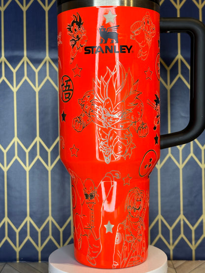 Dragon Ball Z Inspired Engraved Tumbler - Stanley Quencher 30/40oz