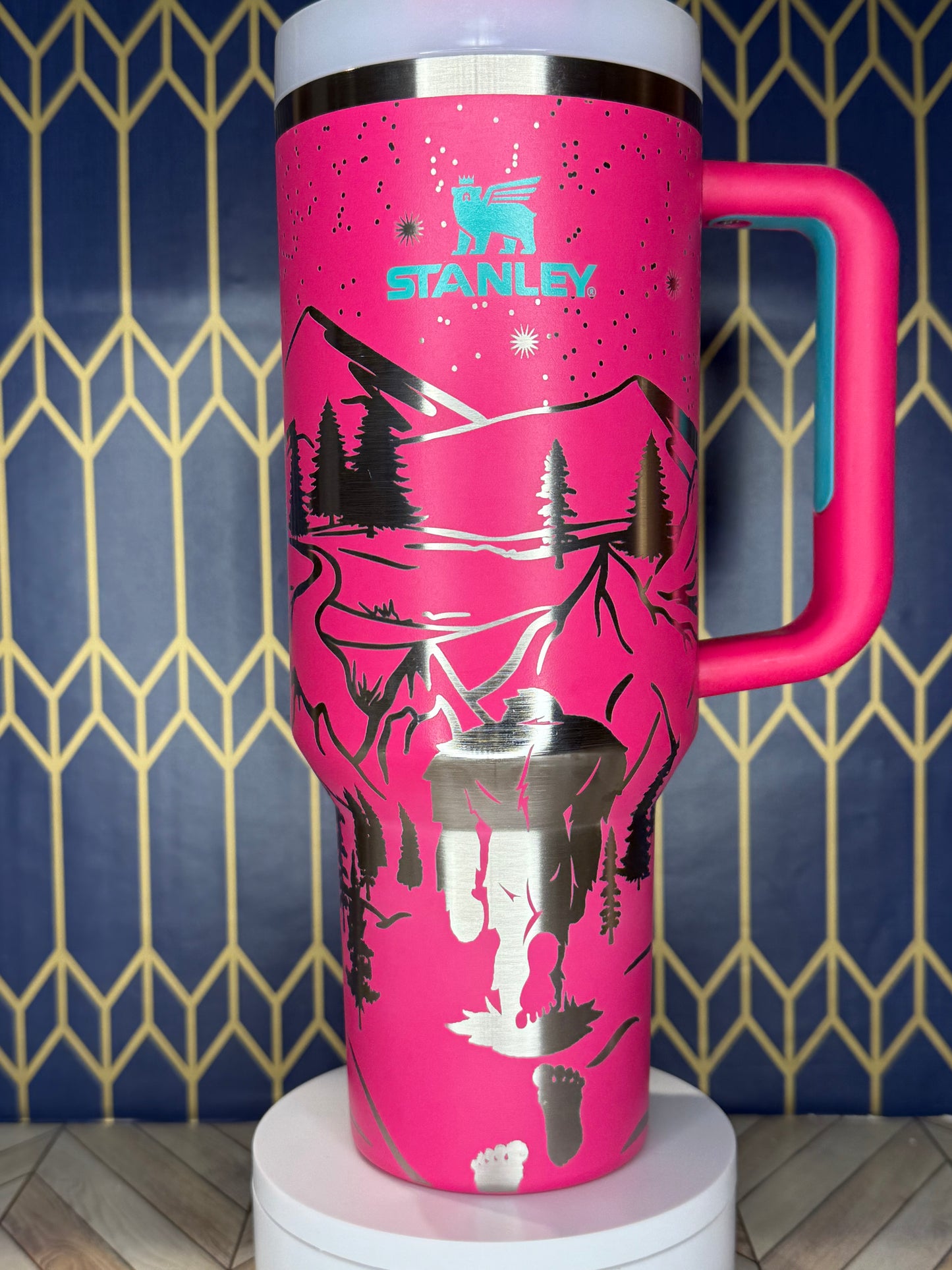 Blurry Creatures Bigfoot-Inspired Tumbler - Stanley IceFlow 30oz Flip Straw