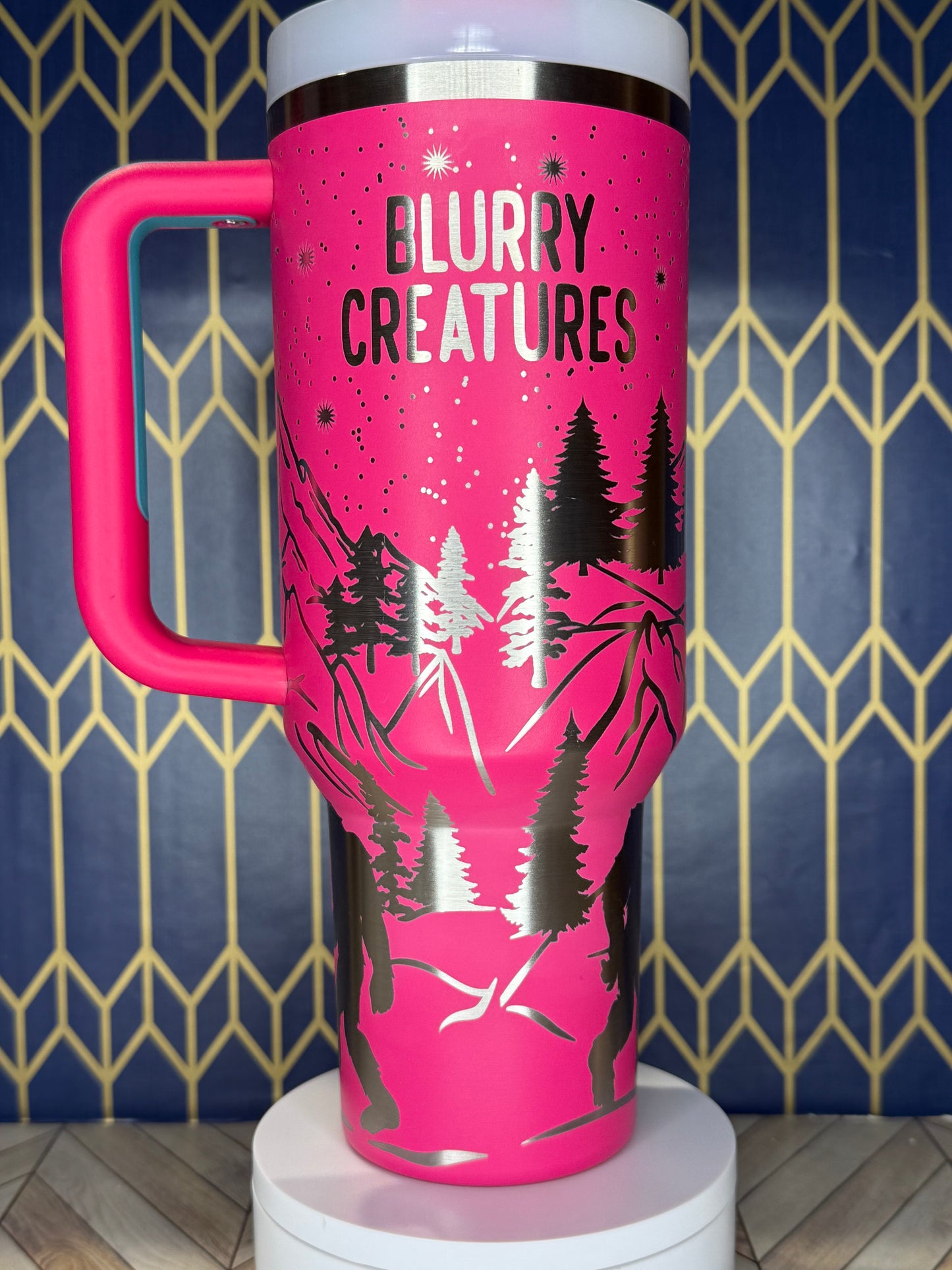 Blurry Creatures Bigfoot-Inspired Tumbler - Stanley IceFlow 30oz Flip Straw