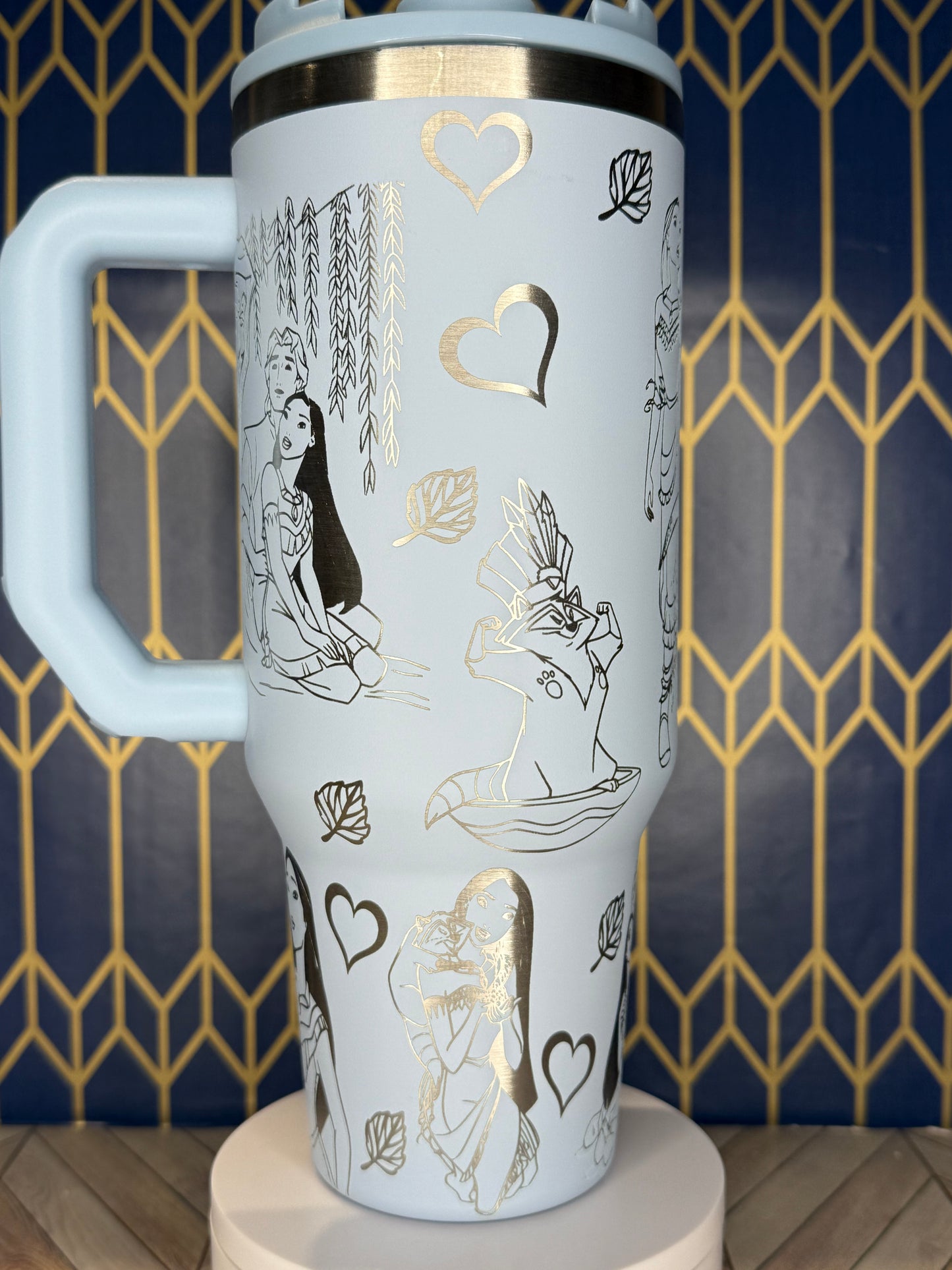 Pocahontas-Inspired Engraved Tumbler - FrostBuddy Thicc and ToGo Buddy