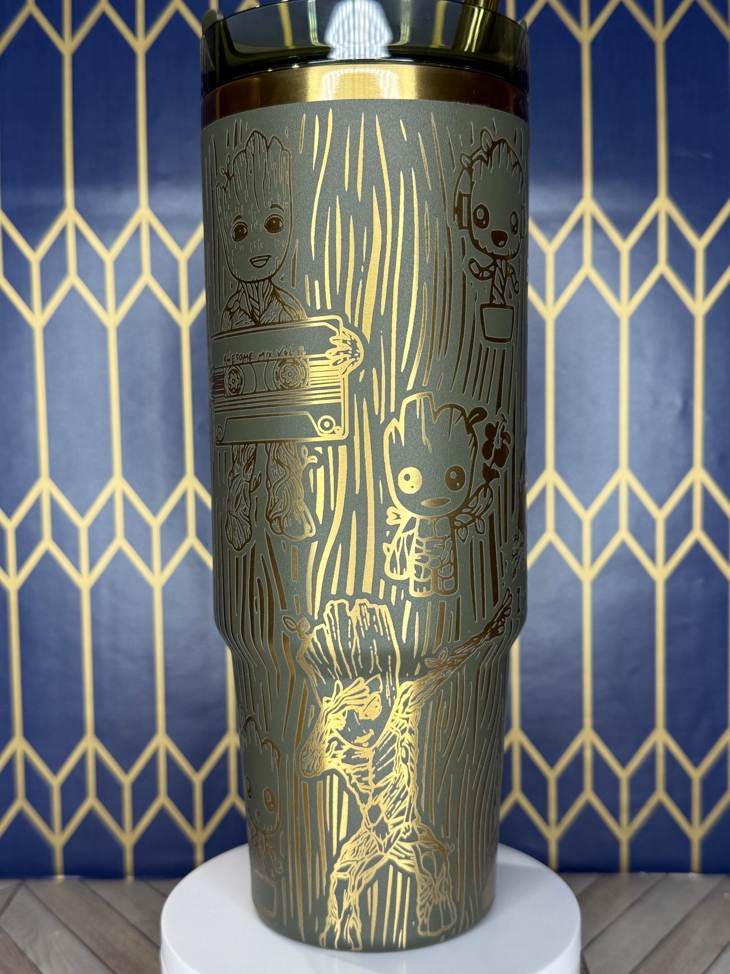 Groot Themed Tumbler - Stanley Quencher 30/40oz