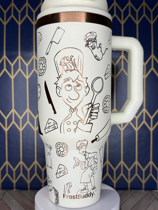 Ratatouille Inspired Engraved Tumbler - FrostBuddy Thicc and ToGo Buddy