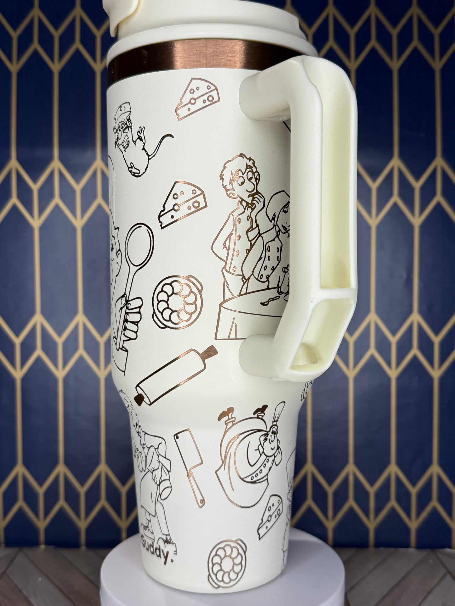 Ratatouille Inspired Engraved Tumbler - FrostBuddy Thicc and ToGo Buddy