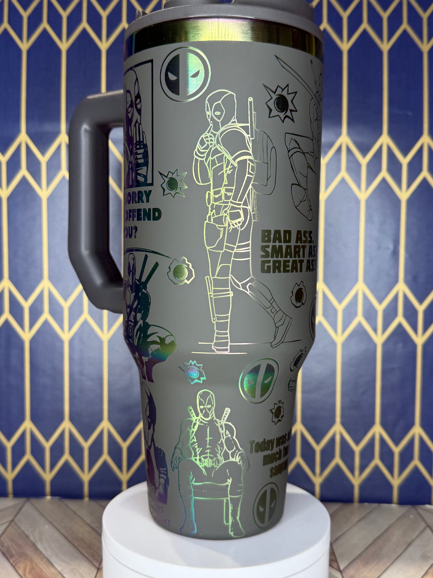 Deadpool Engraved Tumbler - FrostBuddy Thicc and ToGo Buddy