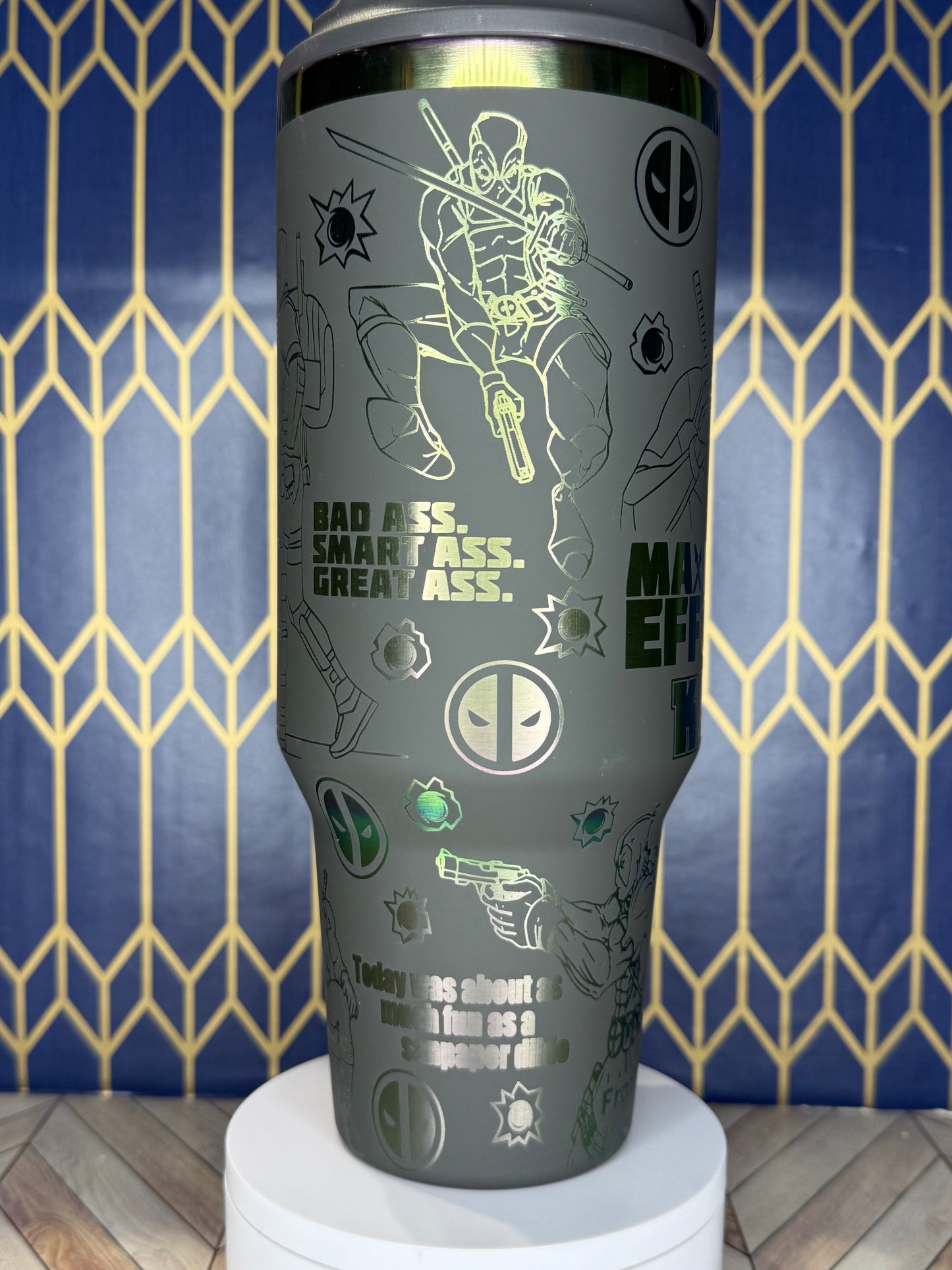 Deadpool Engraved Tumbler - FrostBuddy Thicc and ToGo Buddy