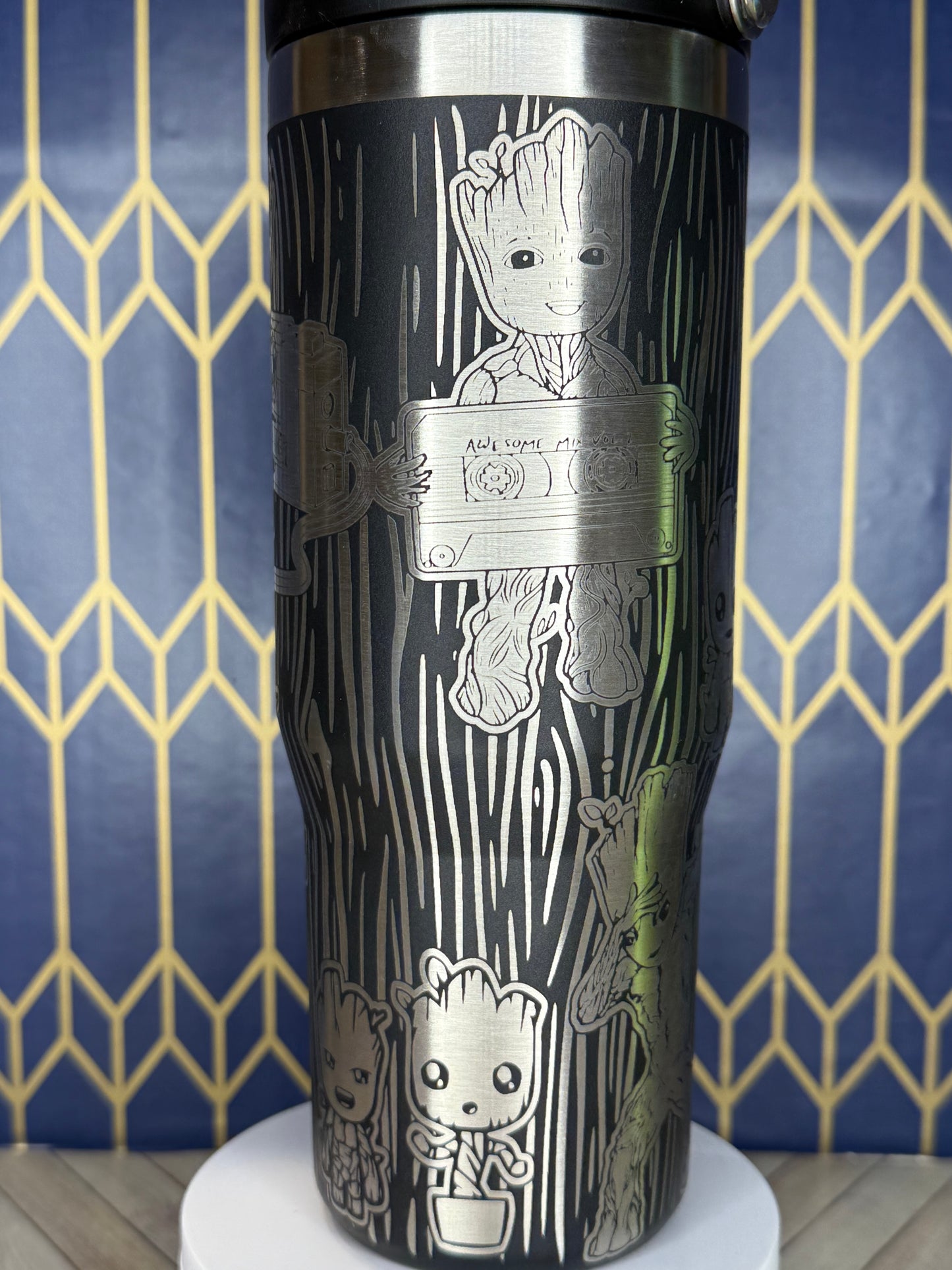 Groot Themed Tumbler - Stanley IceFlow 30oz Flip Straw