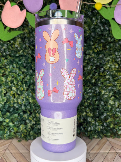 Bunny Tails & Bows - Stanley Quencher 30/40oz