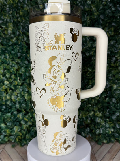 Minnie Magic Engraved Tumbler - Stanley IceFlow 30oz Flip Straw