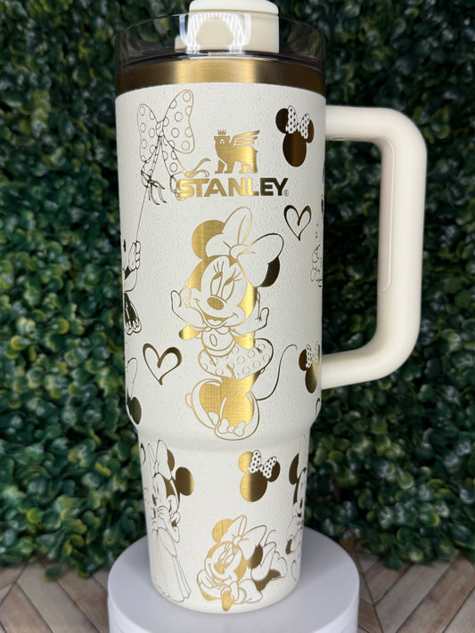Minnie Magic Engraved Tumbler - Stanley IceFlow 30oz Flip Straw