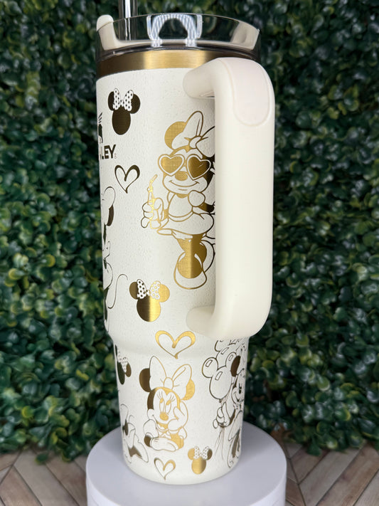 Minnie Magic Engraved Tumbler - Stanley IceFlow 30oz Flip Straw