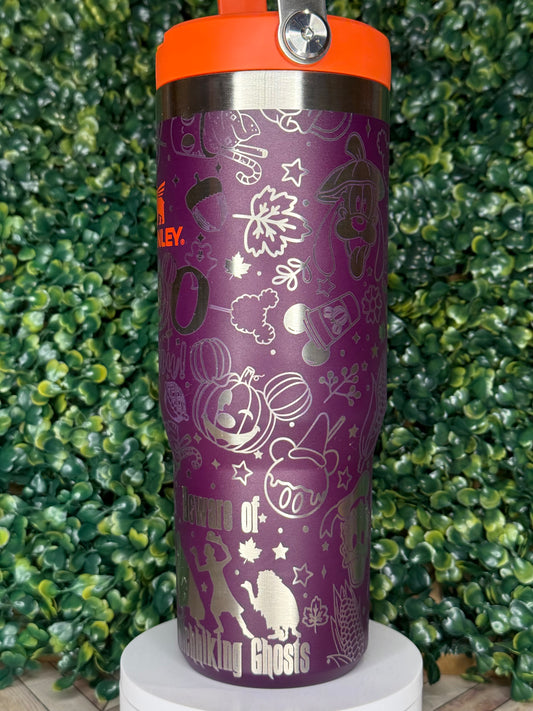 Disney Fall Themed Engraved Tumbler - Stanley Quencher 30/40oz