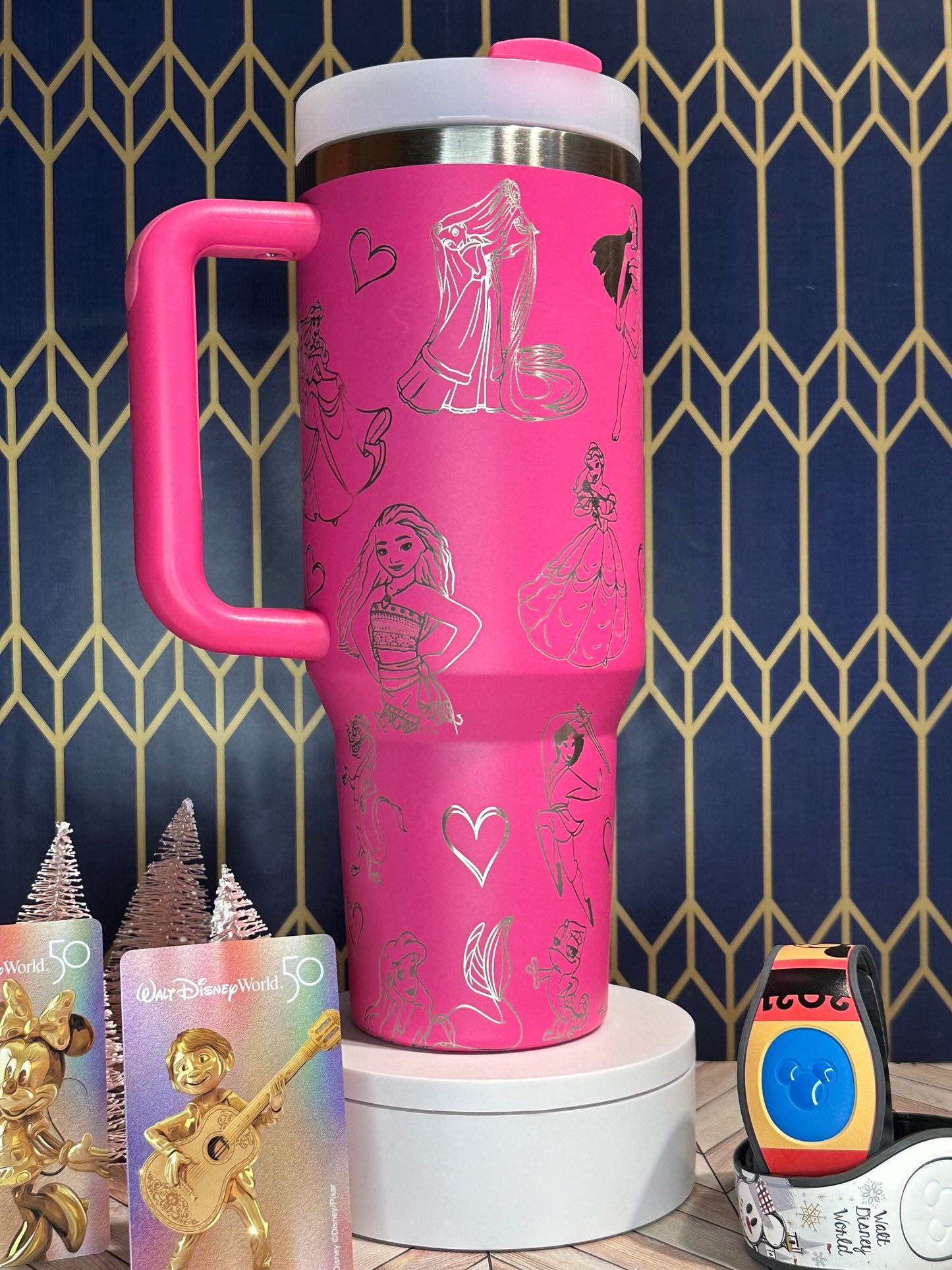 Disney Princess Laser-Engraved Tumbler - Stanley Quencher 30/40oz