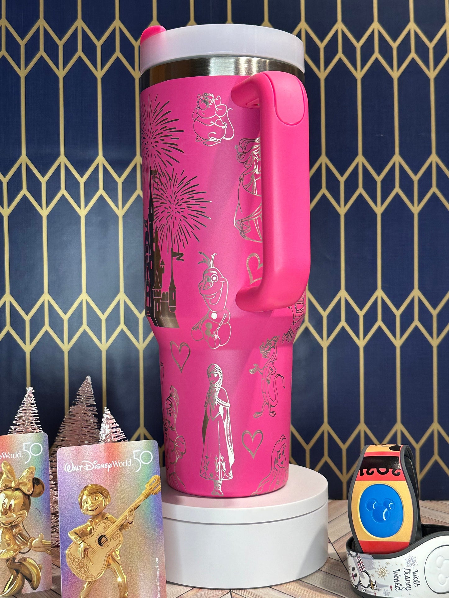 Disney Princess Laser-Engraved Tumbler - Stanley Quencher 30/40oz