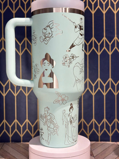 Mulan Engraved Tumbler - Stanley Quencher 30/40oz