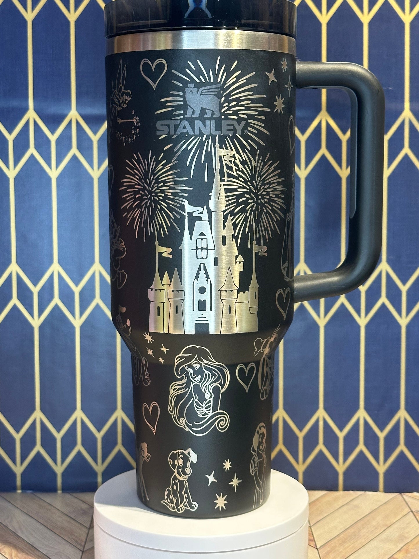 Disney Characters Engraved Tumbler - Stanley Quencher 30/40oz