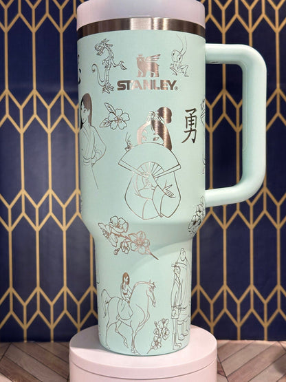 Mulan Engraved Tumbler - FrostBuddy Thicc and ToGo Buddy