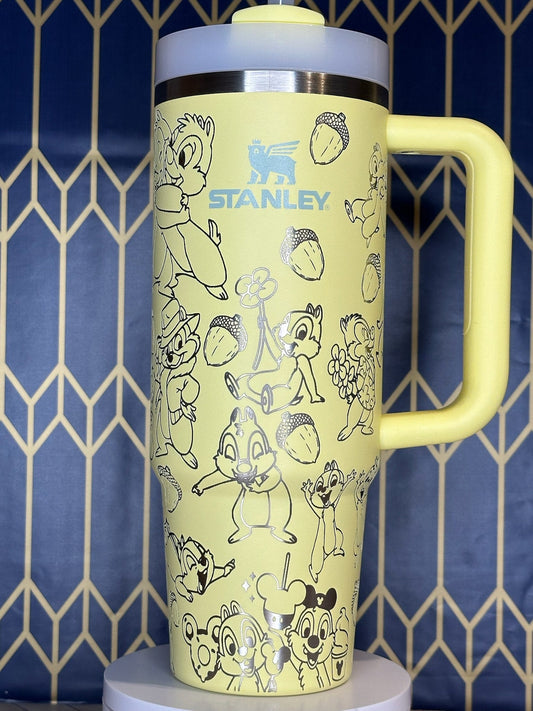 Chip 'n Dale Engraved Tumbler - Stanley Quencher 30/40oz