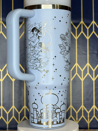 Aladdin-Inspired Engraved Tumbler - FrostBuddy Thicc and ToGo Buddy