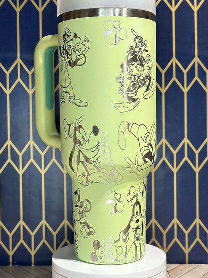 Disney Goofy Engraved Tumbler - FrostBuddy Thicc and ToGo Buddy