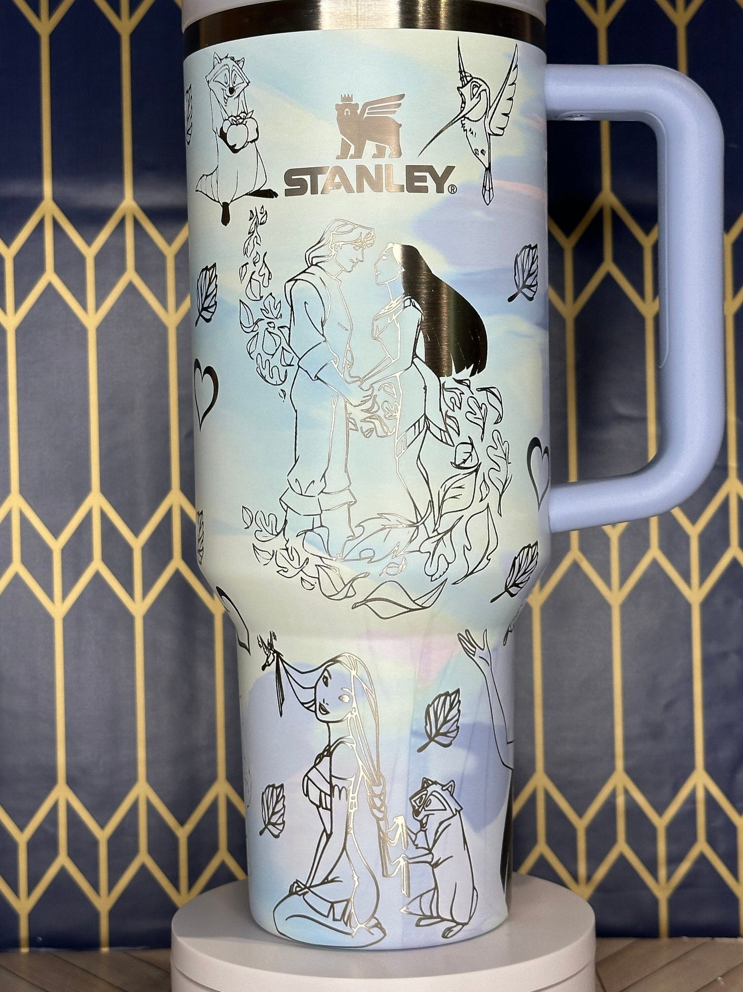 Pocahontas-Inspired Engraved Tumbler - Stanley Quencher 30/40oz