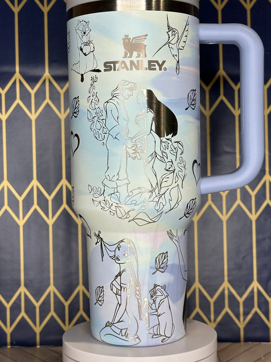 Pocahontas-Inspired Engraved Tumbler - Stanley Quencher 30/40oz