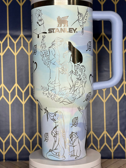 Pocahontas-Inspired Engraved Tumbler - FrostBuddy Thicc and ToGo Buddy