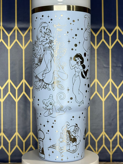 Aladdin-Inspired Engraved Tumbler - Stanley Quencher 30/40oz