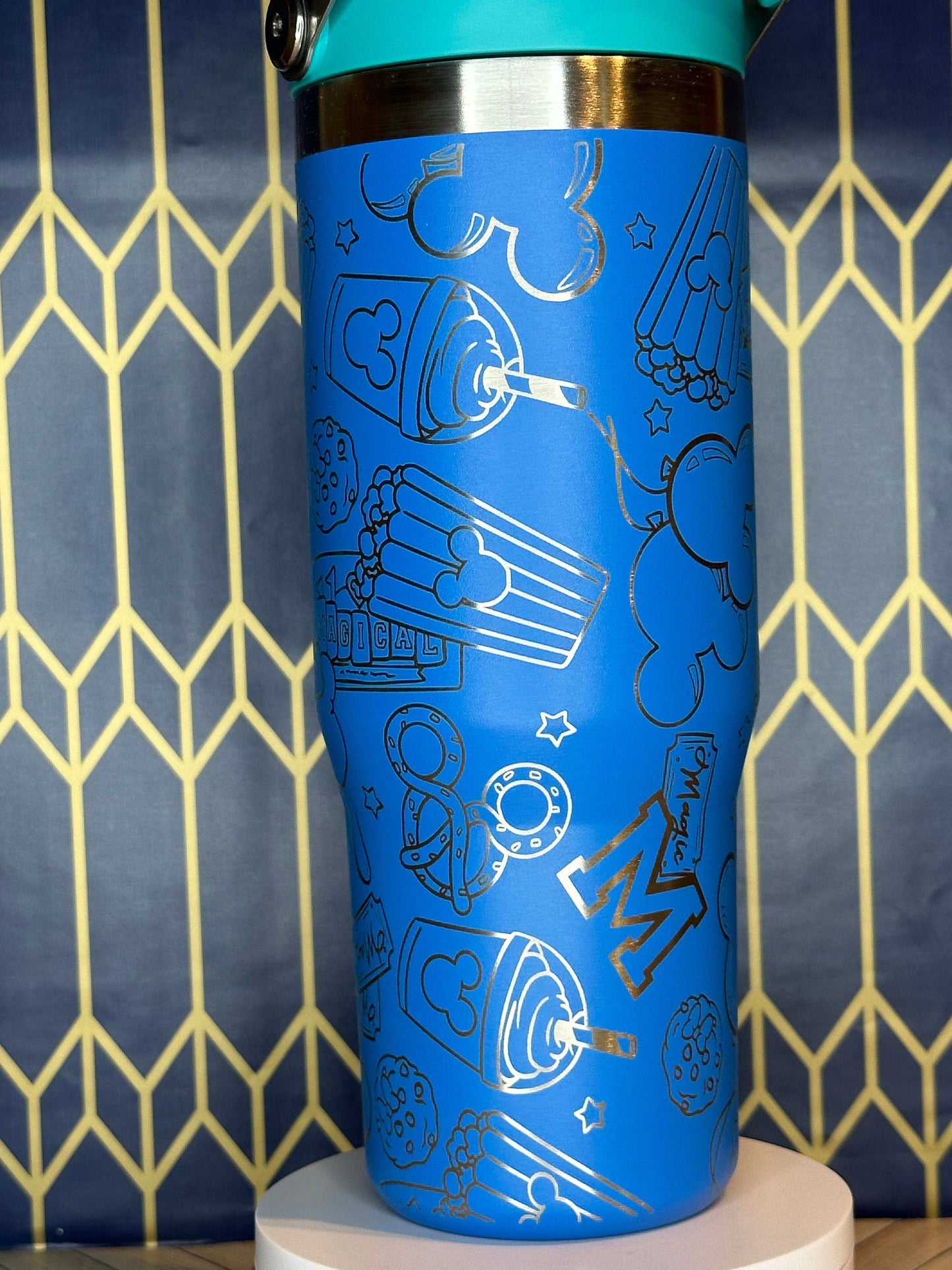 Disney Snacks Themed Laser-Engraved Tumbler - FrostBuddy Thicc and ToGo Buddy