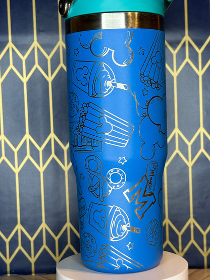 Disney Snacks Themed Laser-Engraved Tumbler - FrostBuddy Thicc and ToGo Buddy