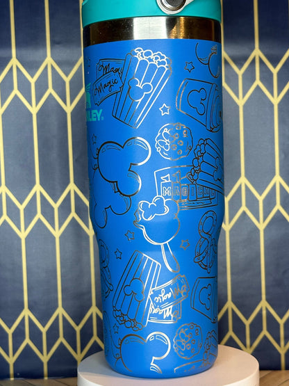 Disney Snacks Themed Laser-Engraved Tumbler - FrostBuddy Thicc and ToGo Buddy